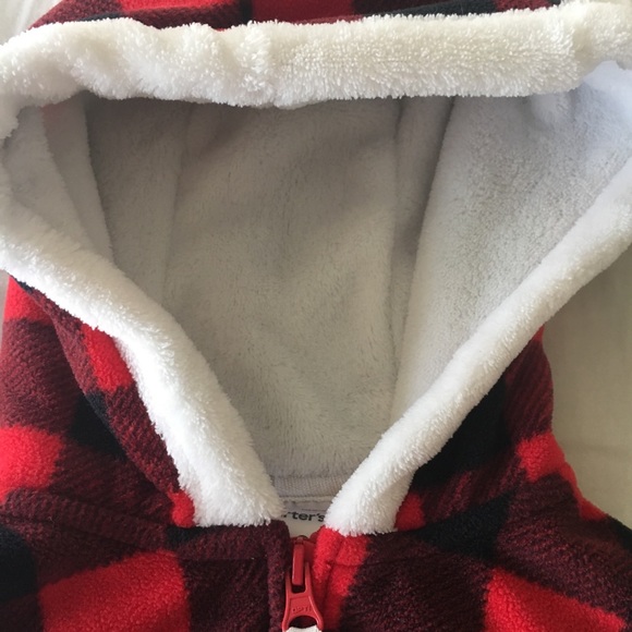 Carters Checkered Fleece Vest - Picture 2 of 2